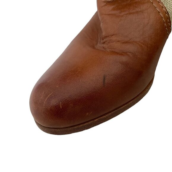 Frye Canvas Corby Wedge Boots - Picture 6 of 8